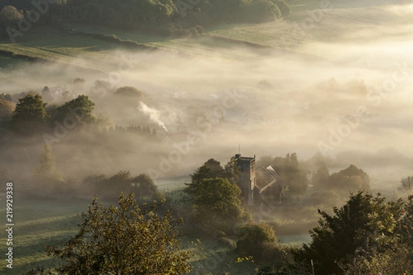 Fototapeta Compton Bishop from Crook Peak