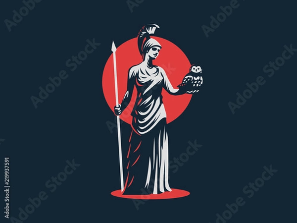 Fototapeta The goddess Athena. 