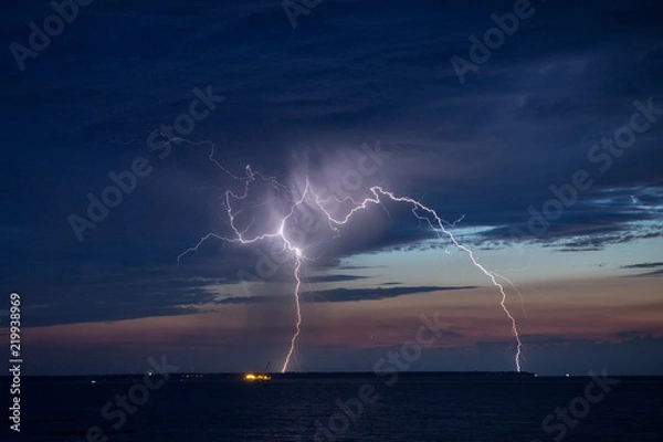 Fototapeta Гроза, Зеленоградск