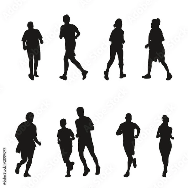 Fototapeta Collection de silhouettes