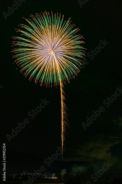 Fototapeta 信州の花火　安曇野花火大会