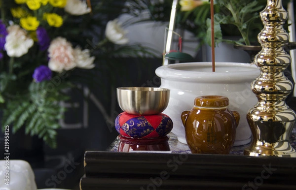 Fototapeta 故人を弔う通夜・葬式のイメージ