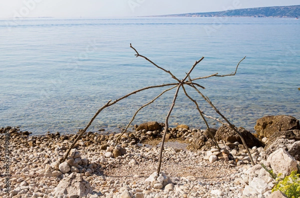 Obraz Adriatic seashore, Krk, Croatia