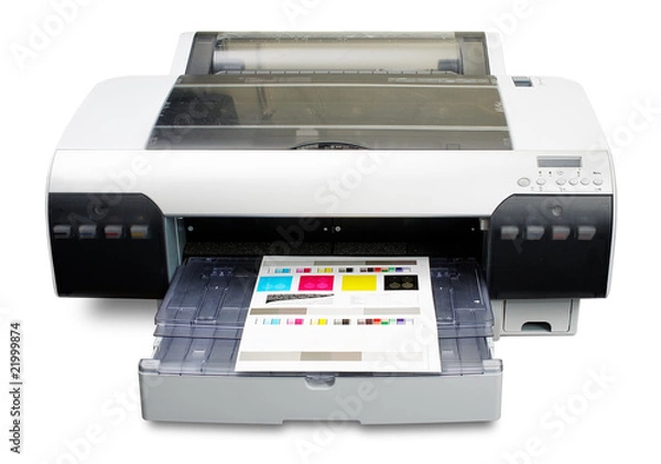Obraz Inkjet printer working as proofer