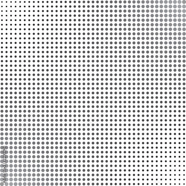 Obraz Gray Halftone Dots