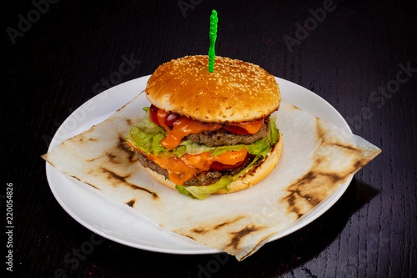 Obraz Tasty beef burger