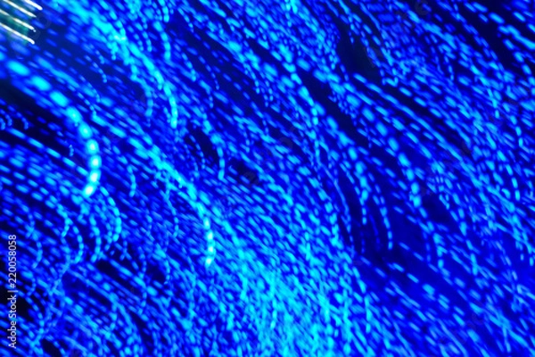 Obraz moving blue electric light background 