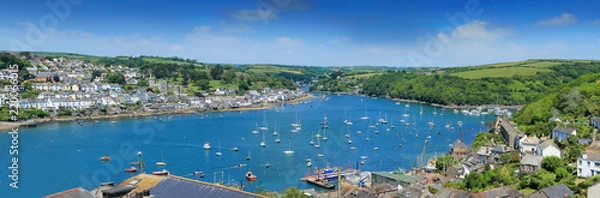 Fototapeta Fowey Estuary from Polruan, Cornwall