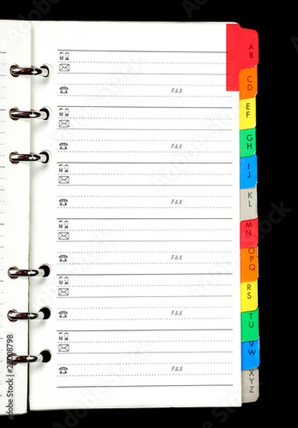 Fototapeta Daily Planner / Telephone book