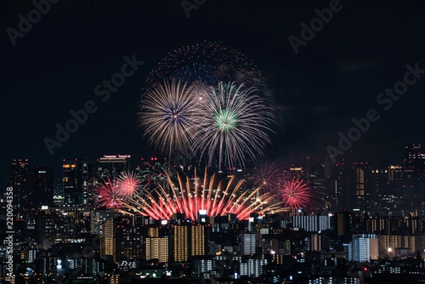 Fototapeta 都市花火