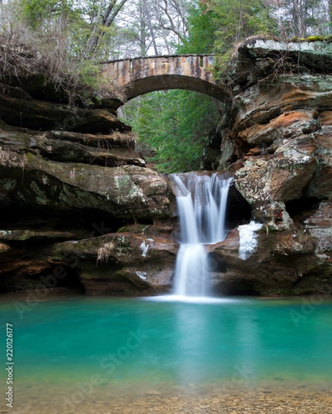 Obraz Hocking Hills Waterfall 02