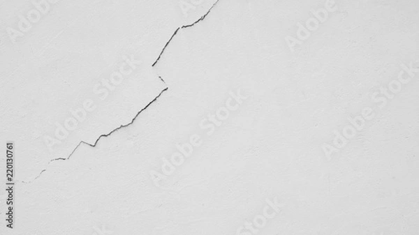 Obraz crack on the white wall