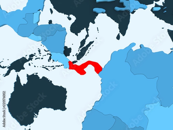 Fototapeta Map of Panama