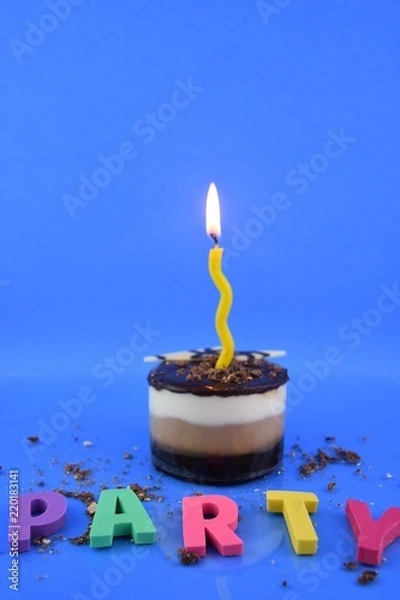 Obraz birthday cake with candles