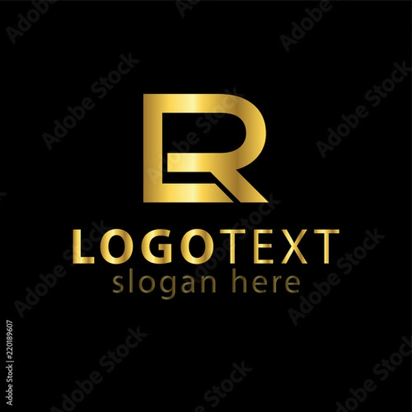 Fototapeta LR Initial letter abstract logo vector