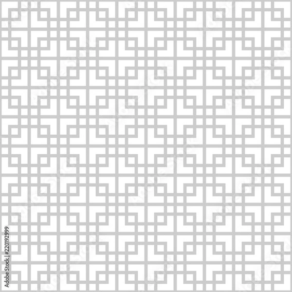Obraz Abstract monochrome seamless pattern in asian style