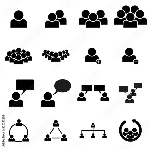 Obraz Personen Icons