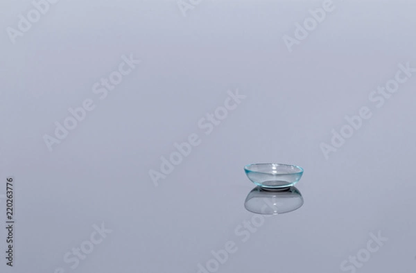 Obraz Contact Lens On White Background