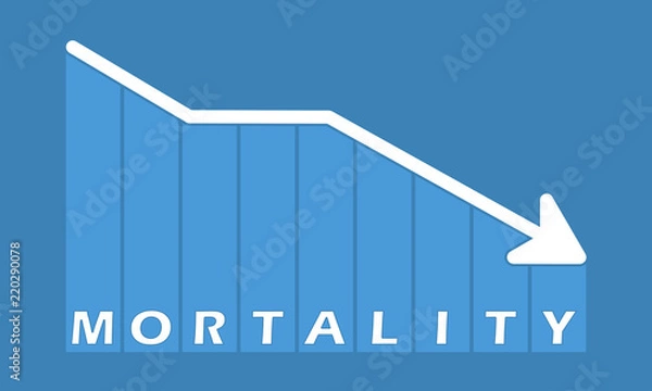 Fototapeta Mortality - decreasing graph