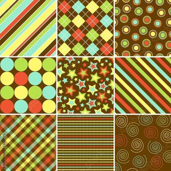 Fototapeta Colorful Background Patterns