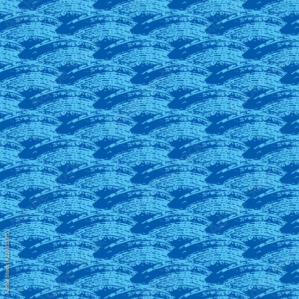 Fototapeta  波のパターン/シームレス