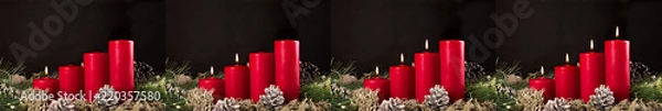 Fototapeta christmas advent candles 