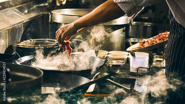 Obraz Dramatyczne z gotowaniem