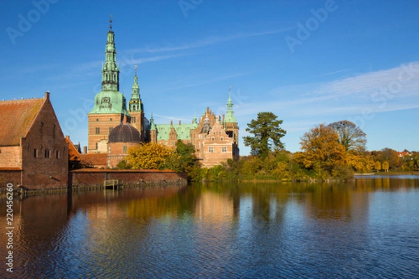 Fototapeta Frederiksborg castle in Hillerod, Denmark
