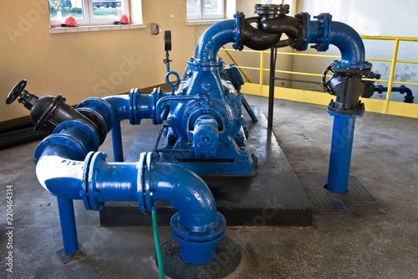 Obraz Rury, pompy, wodociąg #4