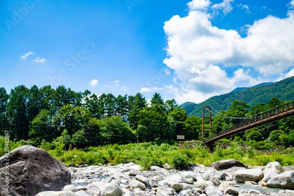 Fototapeta 駒ヶ根高原 こまくさ橋