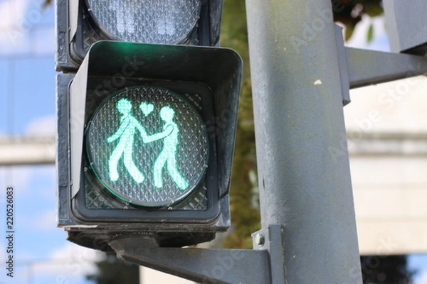 Obraz semáforo amor