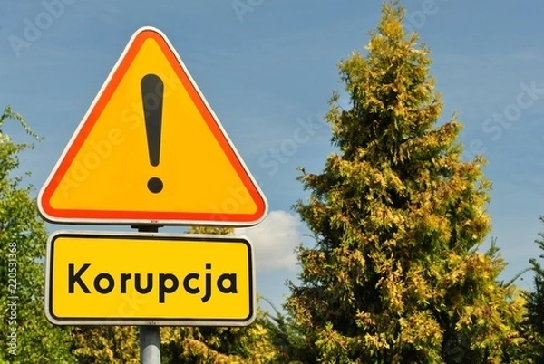Obraz Uwaga korupcja