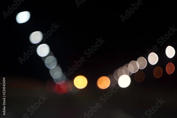 Fototapeta Abstract Bokeh blurred color light can use for background