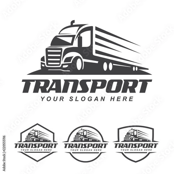 Obraz Wektor Logo ciężarówki