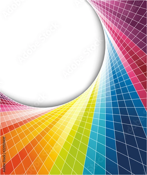 Obraz Rainbow colorful background with optical effect