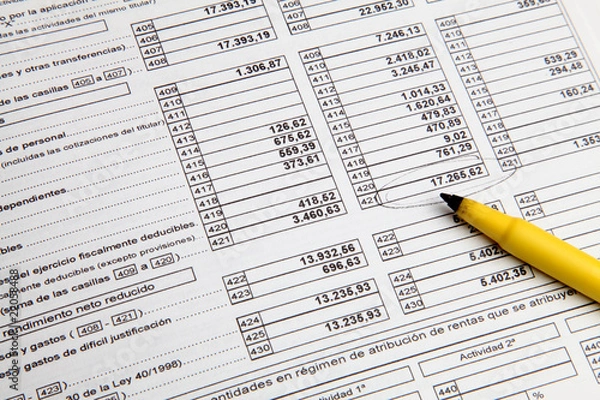 Fototapeta impuestos