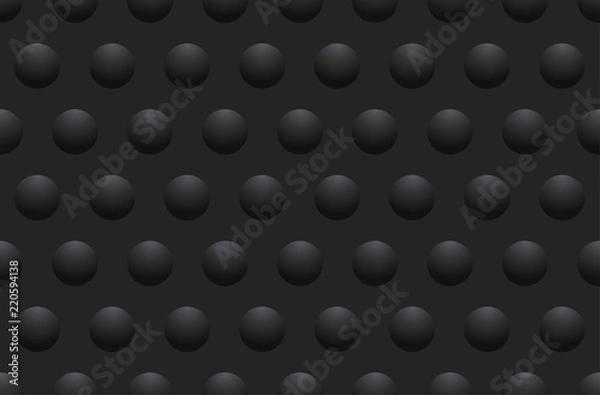 Fototapeta Seamless abstract texture background with round bumps