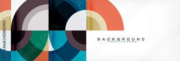Fototapeta Vector circle abstract background