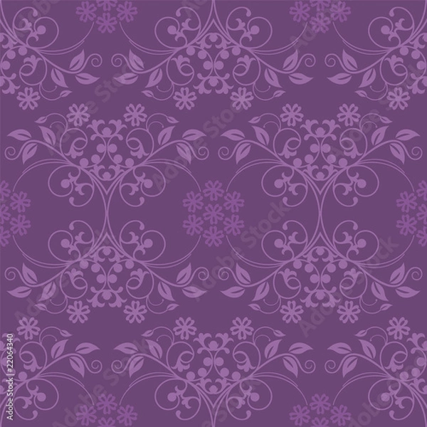 Obraz Beautiful seamless purple wallpaper