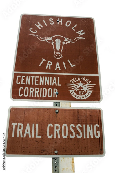 Obraz Chisholm Trail Sign