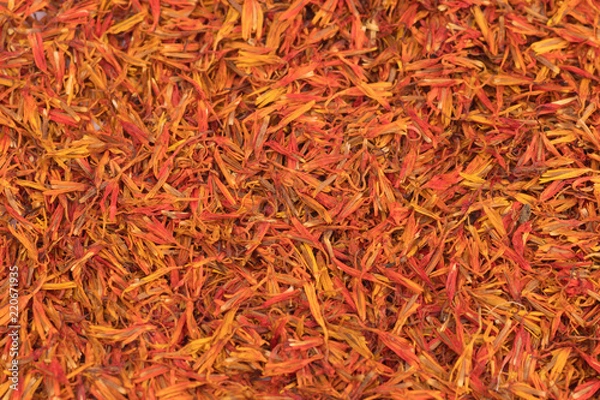 Fototapeta Dried safflower background