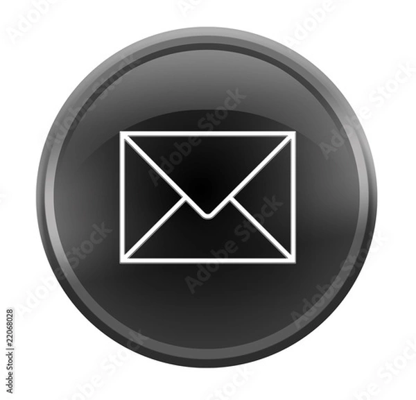 Obraz Button of mail sign