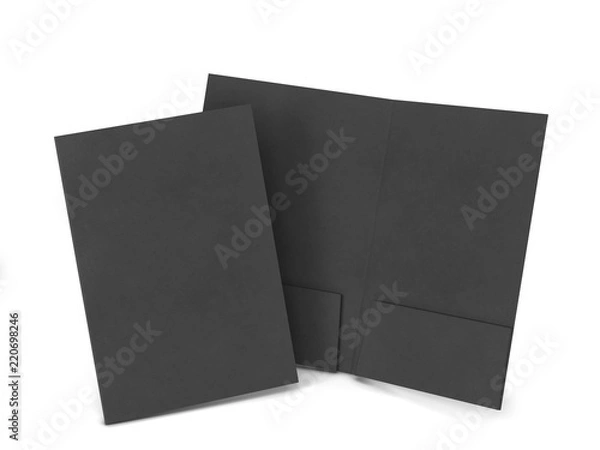 Fototapeta Blank paper folder mockup