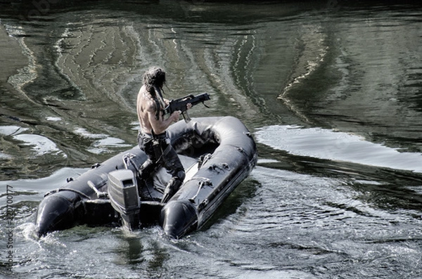 Fototapeta Strzelanie do rzeki