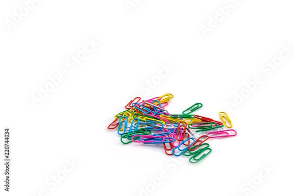 Obraz color clip on white background