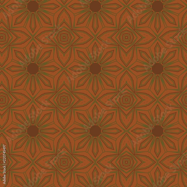 Fototapeta Seamless color pattern from lines of different thickness.