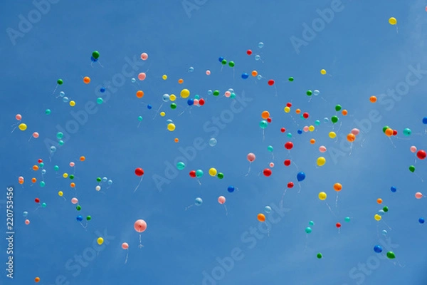 Obraz Colorful balloons in the sky
