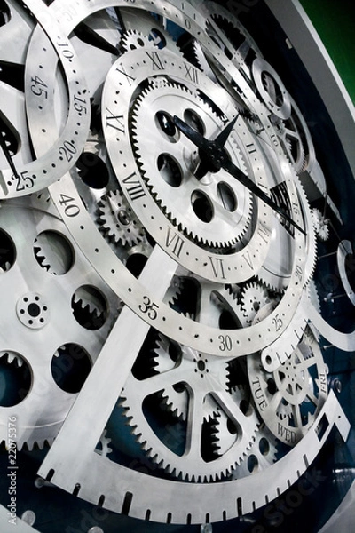 Fototapeta clock and gears