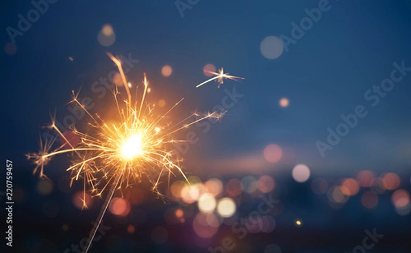 Fototapeta Brylant z niewyraźne tło światła ruchliwego miasta