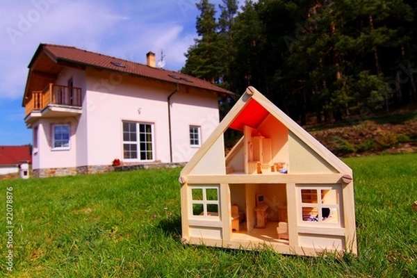 Fototapeta two houses